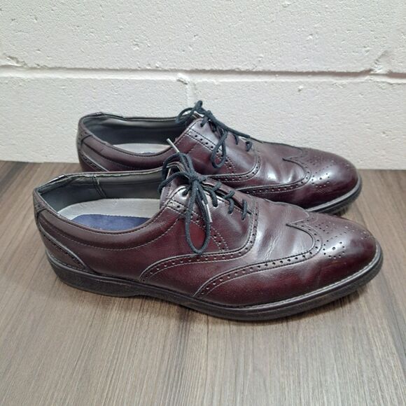 Dexter Dark Brown Oxfords, Mens Lace Up Casual Dress Shoes Size 10.5 M - Picture 4 of 7